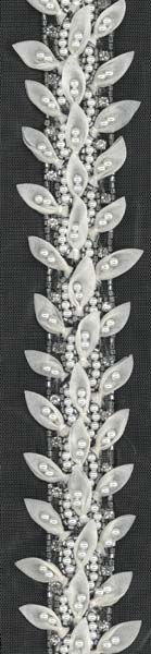 CRYSTAL BEADED EDGING - IV